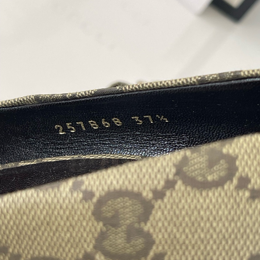NEW IN BOX GUCCI GG LOGO MONOGRAM WEDGES - Picture 15 of 15